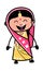 Adorable Indian Woman cartoon