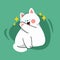 adorable kittens play time 4 character doodle art asset
