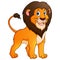 Adorable lion cartoon