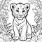 Adorable Lion Cub Coloring Book: Roaring Kids\\\' Fun