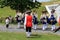 Adorable little boy taking part in war re-enactment, Fort Ontario, Summer, 2016