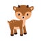 Adorable little deer. Vector illustration in flat style.