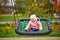 Adorable little girl on the playground