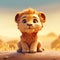 Adorable Little Lion Animation