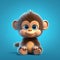 Adorable Little Monkey Animation