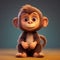 Adorable Little Monkey Animation