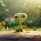 Adorable Little Praying Mantis Animation