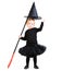 Adorable little witch isolated
