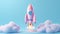 Adorable Miniature 3D Rocket: A Whimsical Space Adventure