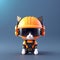 Adorable miniature plastic figurine of a tough cat in combat gear and helmet, AI generated