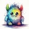 Adorable Monster Illustration Delightful Magic