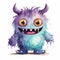 Adorable Monster Illustration Delightful Magic