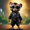 Adorable Mouse In Sunglasses And Leather Jacket: Zbrush Character Design