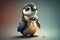 Adorable Penguin Character: Colorful and Expressive Artwork