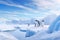 Adorable Penguin Parade in the Antarctic.