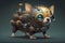 Adorable Robot Canine: Stunning Detailed Visuals in Epic Unreal Engine 5 Compositio