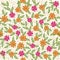 Adorable seamless Leaf - Floral pattern Design