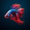 Adorable Siamese Fighting Fish Animation