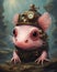 Adorable Steampunk Axolotl