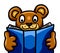 Adorable Teddy Bear Studying