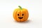 Adorable Tiny Pumpkin, 3D Rendering of Cartoon Halloween Cheer