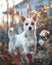 Adorable Westie Amidst a Blooming Garden - A Serene Canine Portrait Generative AI