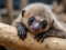 Adorable wideeyed baby sloth