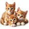 adorable young orange kittens
