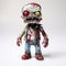 Adorable Zombie Vinyl Toy With Softbox Lighting On White Background