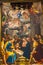 Adoration of the Shepherds Nativity Painting Nave Cathedral Church Siena Italy.