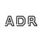 ADR Logo. Vector Graphic Branding Letter Element. American Depositary Receipt. Stock vector illustration isolated on white