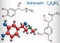 Adrenaline epinephrine molecule . It is a hormone, neurotrans