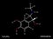 Adrenaline neurotransmitter structural formula. Vector illustration