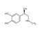 Adrenaline structural formula of molecular structure