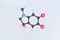 Adrenochrome molecule. Isolated molecular model. 3D rendering