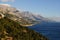Adriatic coast and Kapela mountain range, Croatia