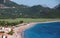 Adriatic Sea coastal landscape. Buljarica beach