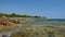 Adriatic sea in Croatia, Dugi otok island, camping resort in bay on Veli Rat