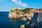 Adriatic Sea and  Fort Lovrijenac Dubrovnik