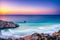 Adriatic sea. Ostuni, Puglia. Sunrise. Renowned seaside resort located in the heart of Salento. This stretch