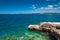 Adriatic sea scenic view. Croatian coast