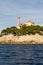 The Adriatic sea view. beautiful image lighthouse
