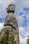 Adrspach sandstone rock formations climbers in Czech Republic