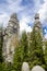 Adrspach sandstone rock formations in Czech