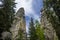 Adrspach sandstone rock formations in Czech