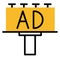 Ads bilboards, icon