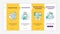 Adult ADHD management onboarding vector template