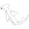 Adult coloring page hammerhead shark