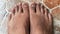 adult foot asian people