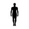 Adult man silhouette